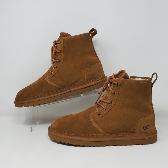 UGG Harkley 1016472 Men’s Chestnut Sheepskin Mid Top Casual Boots Size 5 New main image 11